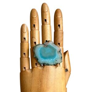 Blue Agate Ring
